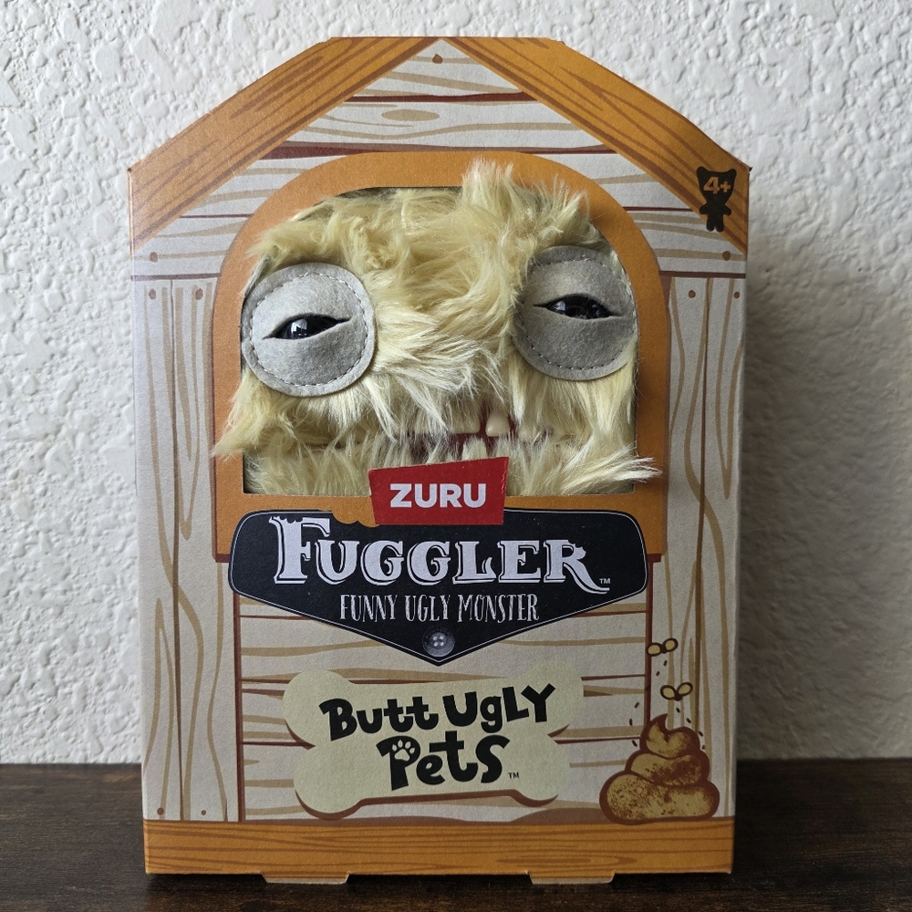 New Fuggler Butt Ugly Pets Mr Buttons Golden Retriever Monsters 9" Zuru Plush